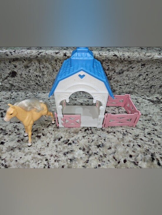 Fisher-Price Other - VINTAGE Fisher Price Loving Family Dream Dollhouse Stable & Pony Toy Parts 1993